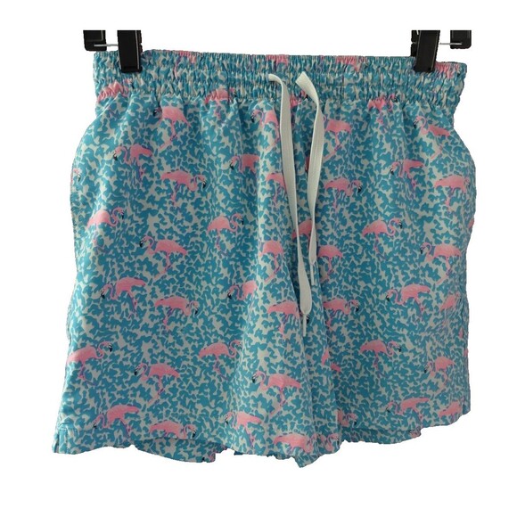 CHUBBIES Men's Swim Trunks Flamingos Size Small 5.5" Inseam - Picture 1 of 12